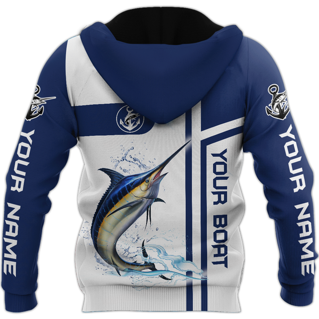 Custom name Marlin fishing line Catch and Release 3D Design print shirts