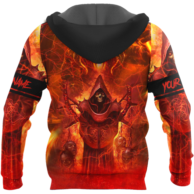 Premium Reaper Skull Fire 3D All Over Printed Unisex