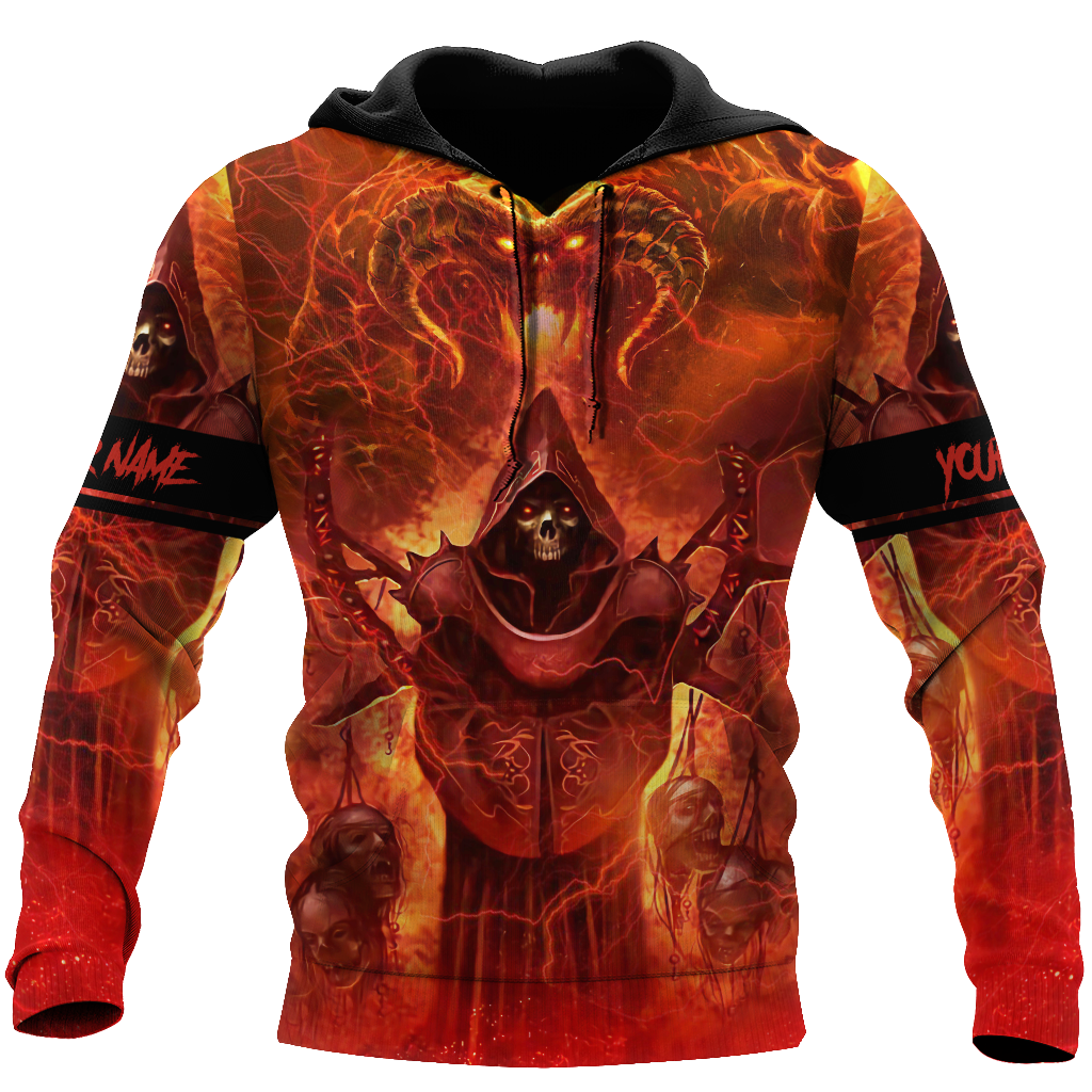 Premium Reaper Skull Fire 3D All Over Printed Unisex