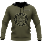 Customize Name Firefighter Hoodie For Men And Women MH27042101
