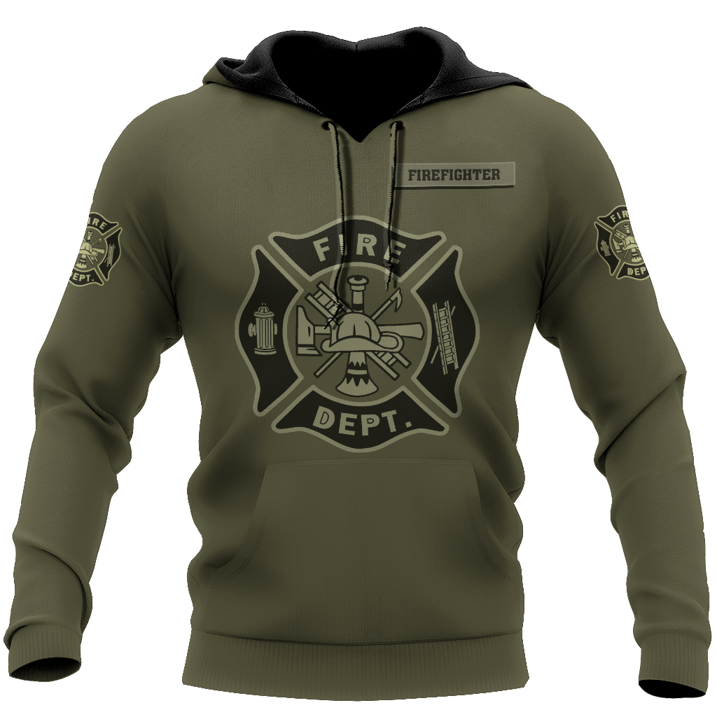 Customize Name Firefighter Hoodie For Men And Women MH27042101