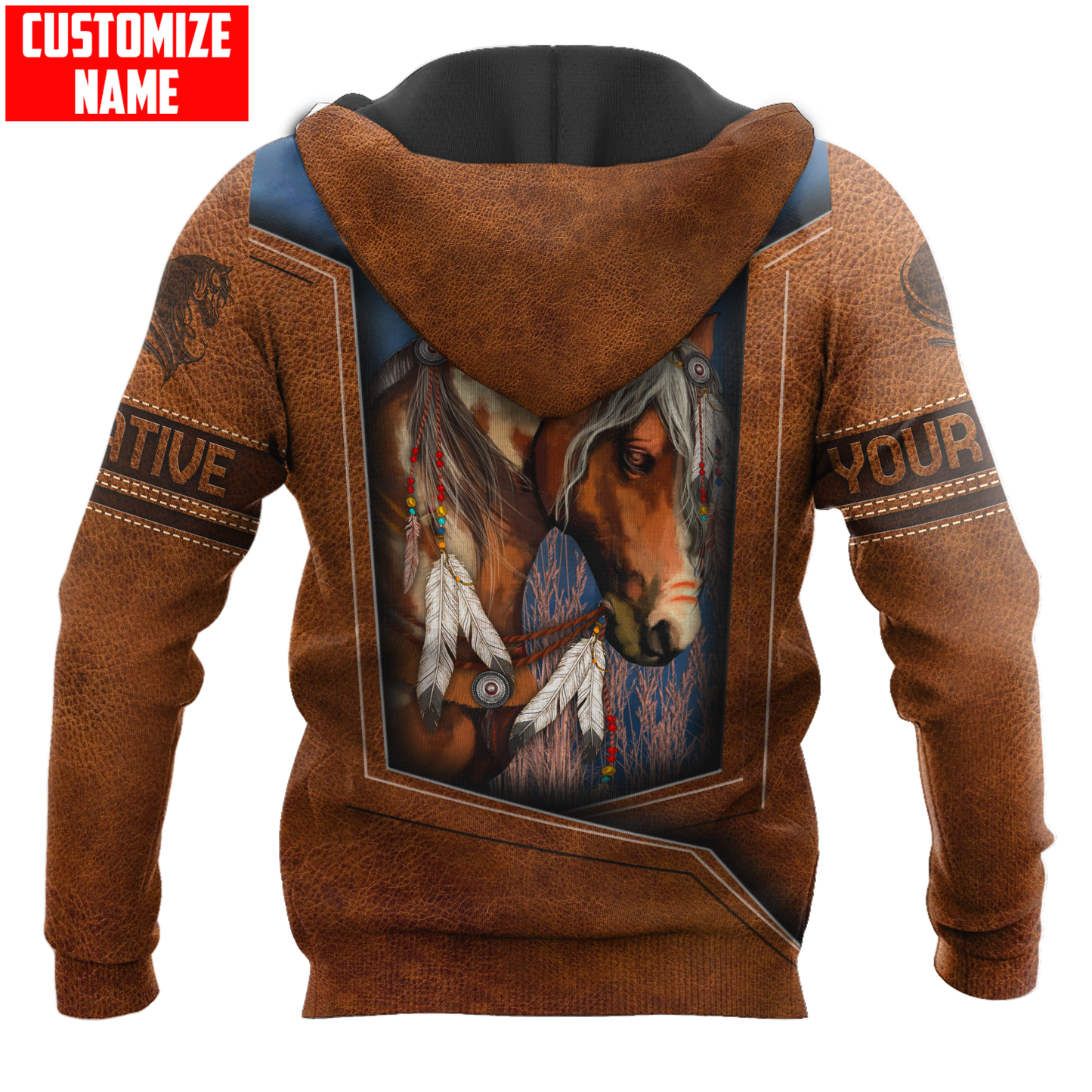 Customized name Native American 3D All Over Printed Unisex Shirts