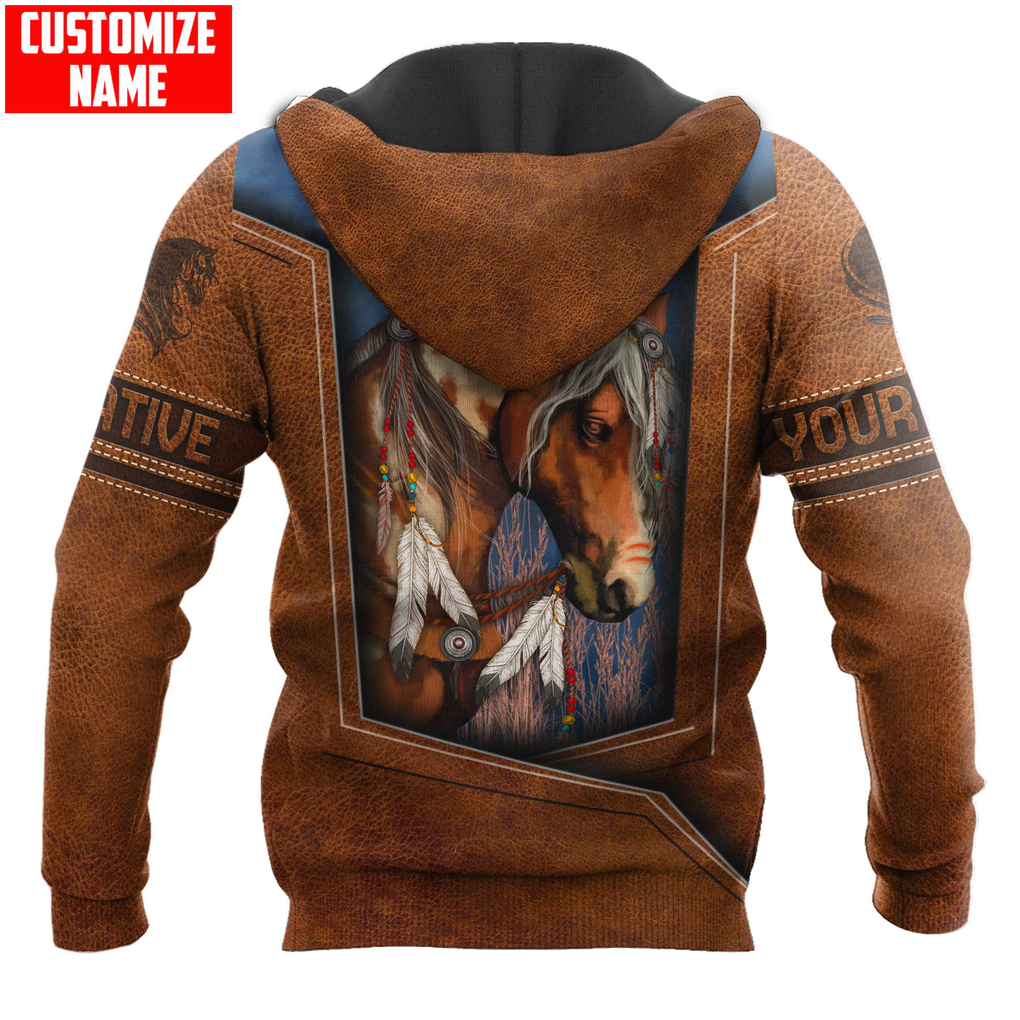 Customized name Native American 3D All Over Printed Unisex Shirts