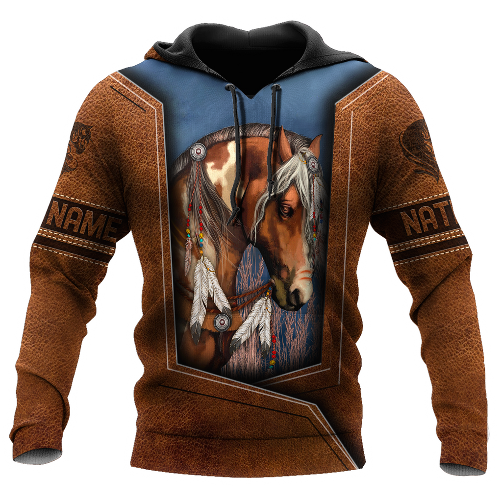 Customized name Native American 3D All Over Printed Unisex Shirts