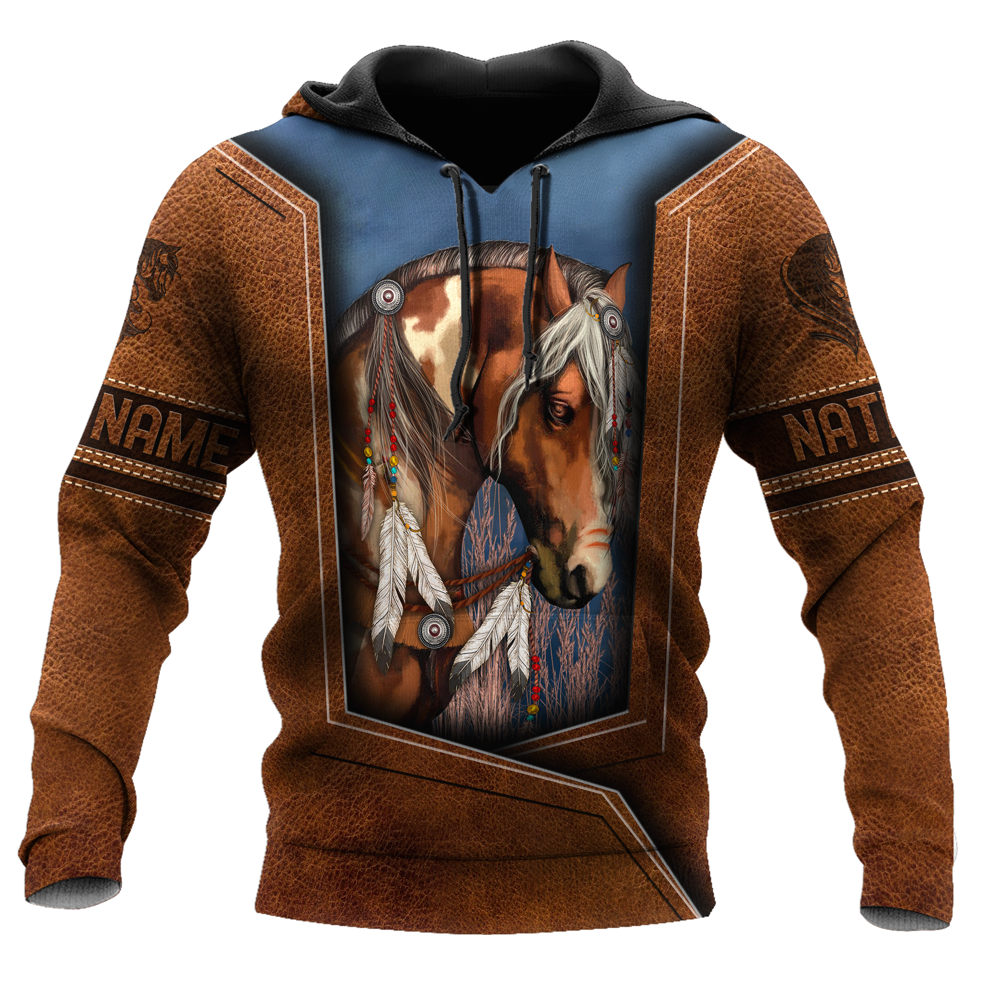 Customized name Native American 3D All Over Printed Unisex Shirts