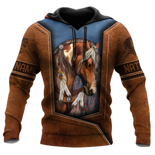 Customized name Native American 3D All Over Printed Unisex Shirts