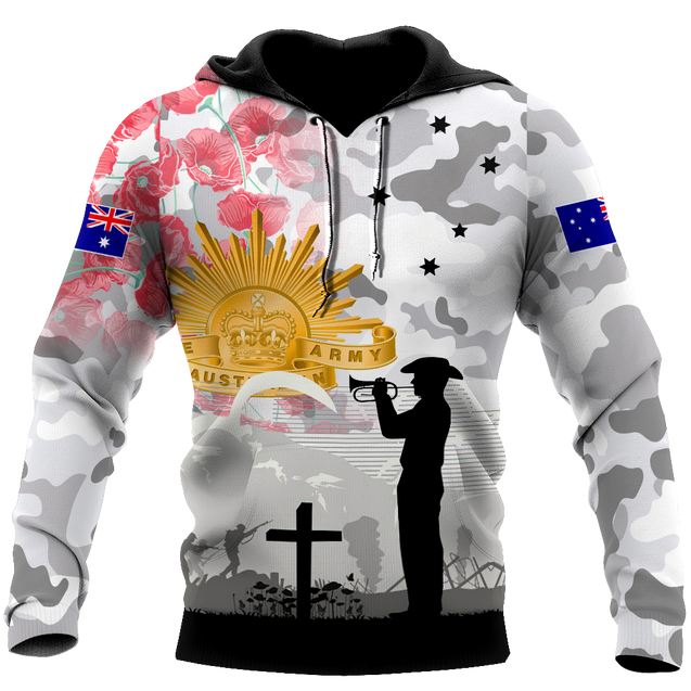 Premium Unisex Hoodie Remember Anzac Day ML