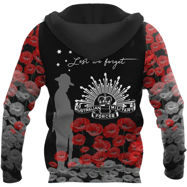 Premium Unisex Hoodie Remember Anzac Day Lest We Forget ML