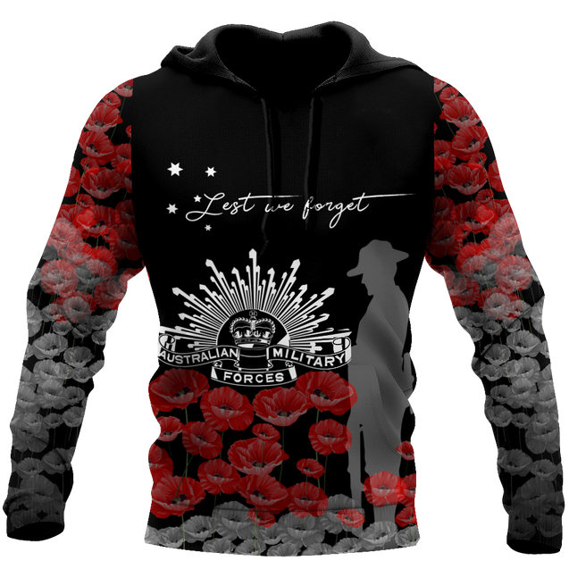 Premium Unisex Hoodie Remember Anzac Day Lest We Forget ML