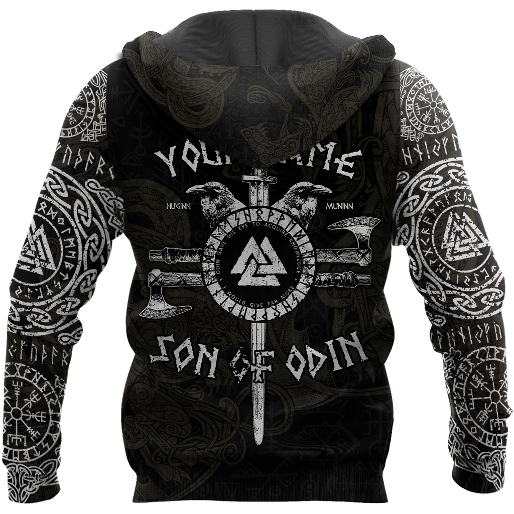 Customized Name Viking 3D All Over Printed Unisex Shirts