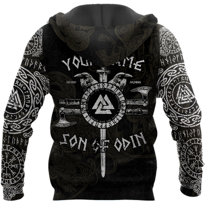 Customized Name Viking 3D All Over Printed Unisex Shirts