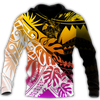 Amazing Polynesian Frangipani Unisex Deluxe Hoodie ML