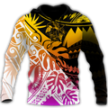 Amazing Polynesian Frangipani Unisex Deluxe Hoodie ML