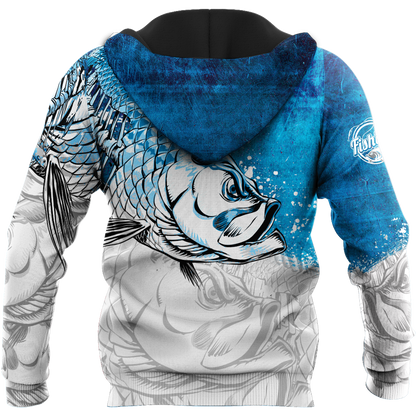 Fishing Life Draw Hungry fish 3d print shirts