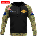 Personalized Australian Army 3D Printed Unisex Shirts TN PD29032102