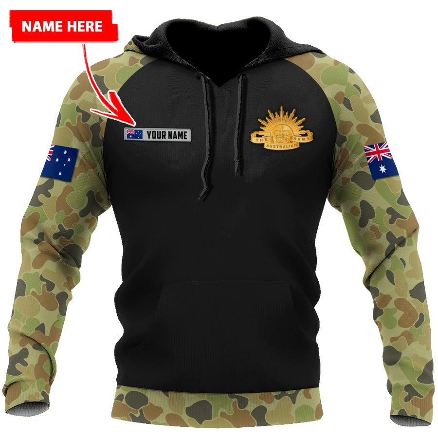 Personalized Australian Army 3D Printed Unisex Shirts TN PD29032102