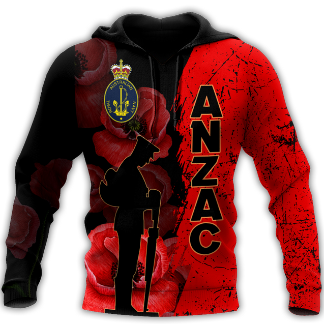 Royal Australian Navy Anzac Day 3D Printed Unisex Shirts TN NTN29032104