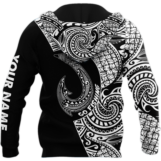Amazing Polynesian Go Fishing Personalized Unisex Deluxe Hoodie ML