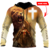 Lion Jesus Knight Templar 3D All Over Printed Shirts