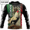 Personalized Name Rooster Mexico 3D All Over Printed Hoodie