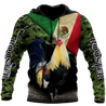 Rooster Mexico 3D All Over Printed Hoodie