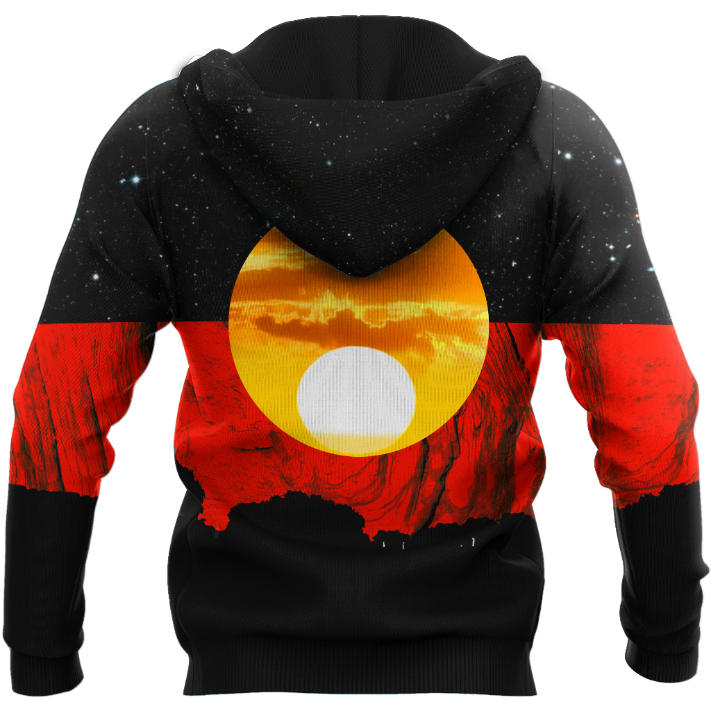 Australia Koori Kangaroo Aboriginal Flag™ All Over Print Hoodies HC