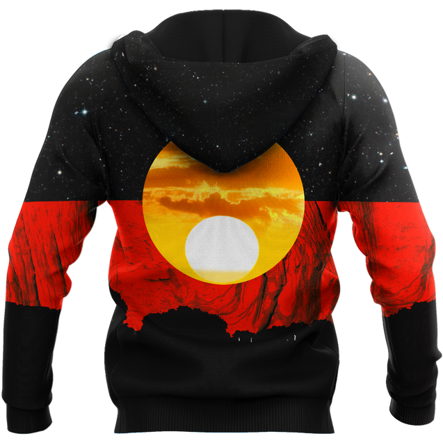 Australia Koori Kangaroo Aboriginal Flag™ All Over Print Hoodies HC