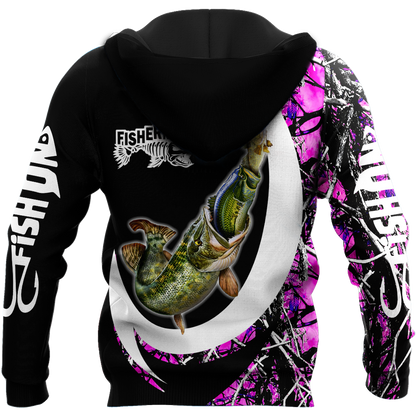 The great fish eats the small Country Girl Camo Hook 3d print shirts