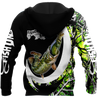 The great fish eats the small Green Camo Hook 3d print shirts