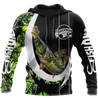 The great fish eats the small Green Camo Hook 3d print shirts