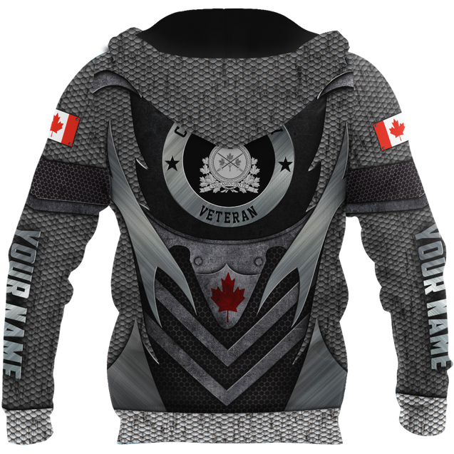 Personalized Name XT Canadian Army Veteran 3D Printed Clothes PD30032101