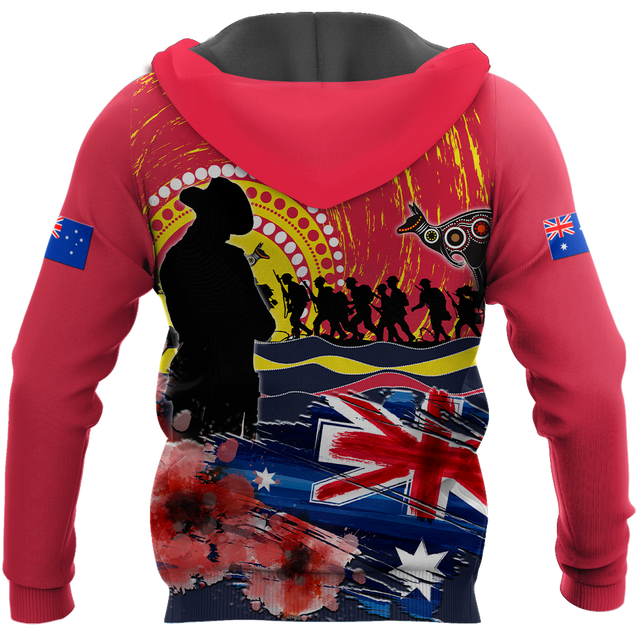 Australian Aboriginal Anzac Day 3D Printed Unisex Shirts TN SN30032103