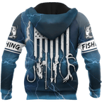 Largemouth Bass Fishing US Flag Custom name fishing shirts for men and women