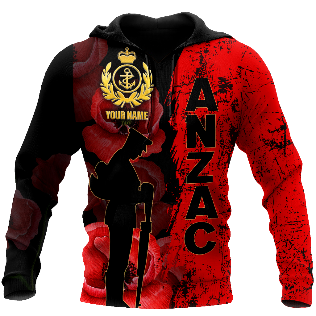 Personalized Anzac Day 2021 Royal New Zealand Navy 3D Printed Unisex Shirts TN NTN31032105
