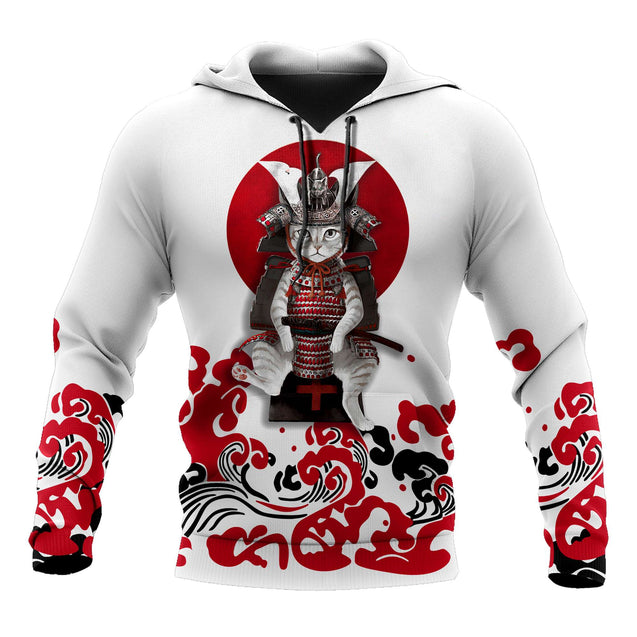Cat Samurai 3D All Over Printed Unisex Shirts