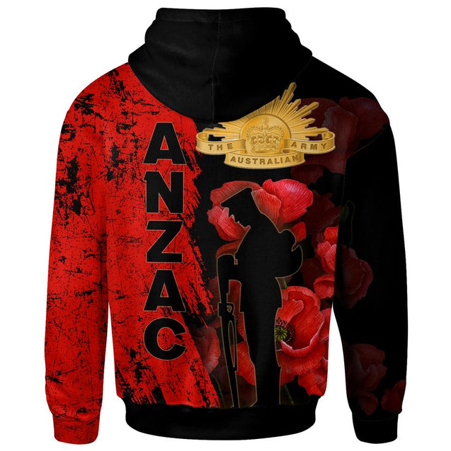 Premium Anzac Day New Zealand And Australia Culture Poppy 3D Printed Unisex Shirts TN