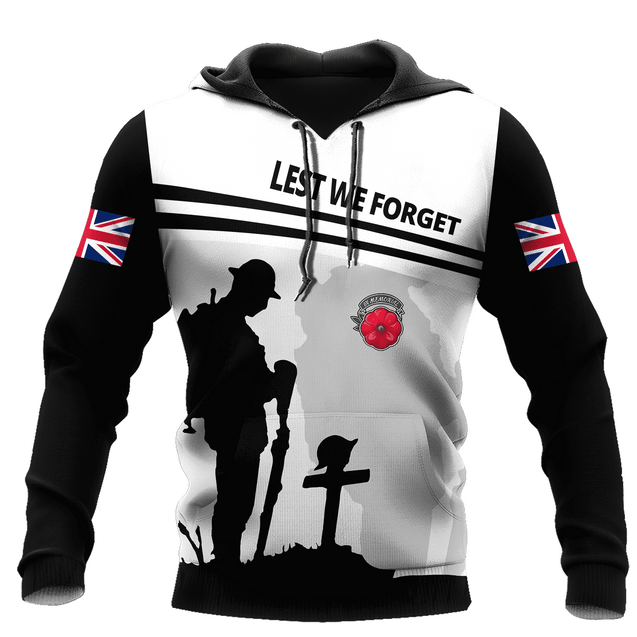 Lest we forget old man UK veteran 3D printed shirts