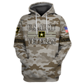 US Army Veteran 3D All Over Printed Shirts PD07122001