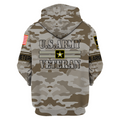 US Army Veteran 3D All Over Printed Shirts PD07122001