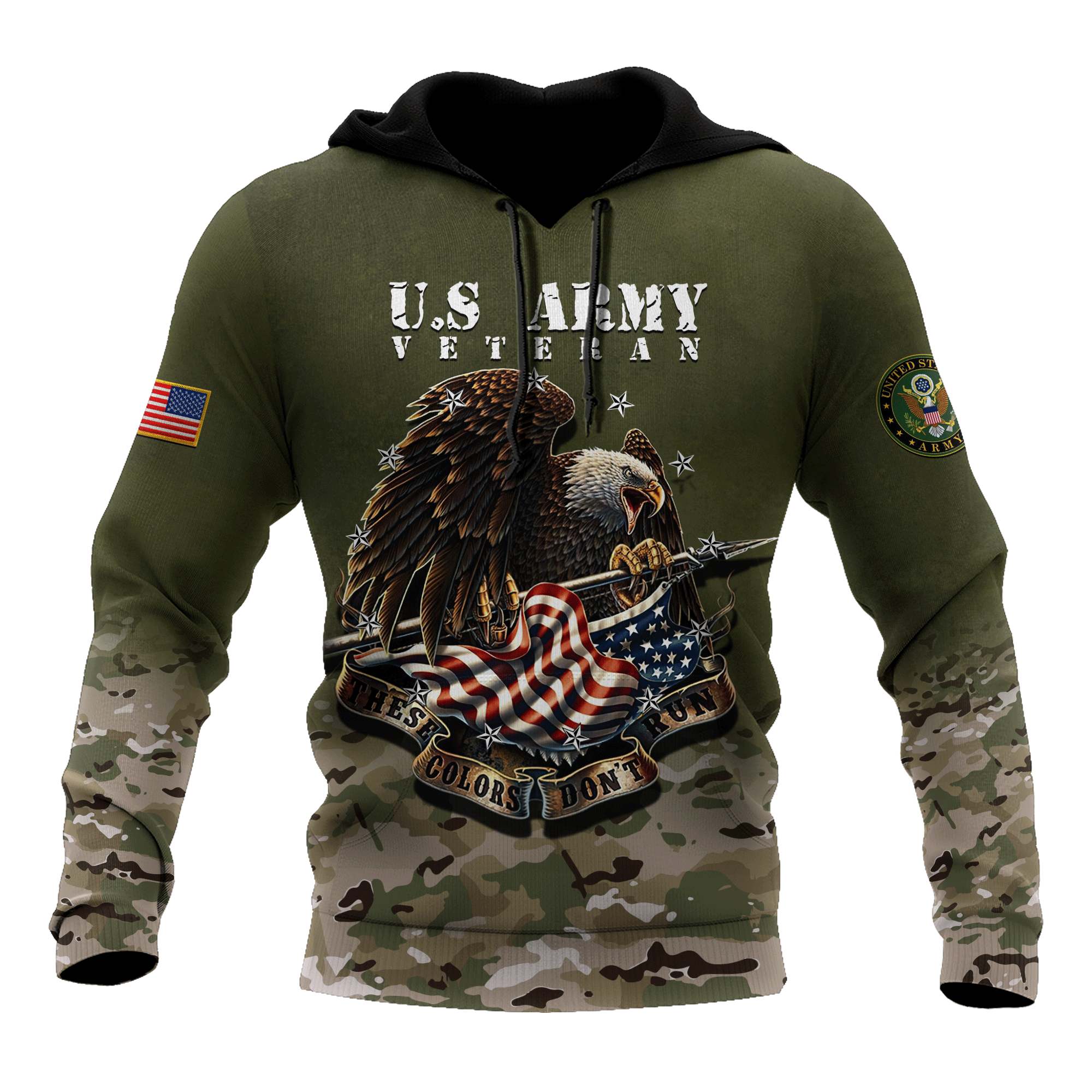 US Veteran 3D All Over Printed Hoodie AM25052102