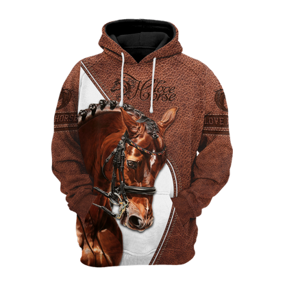 Love Horse 3D All Over Printed Shirts Pi05012103