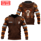 Customized Name Native American 3D All Over Printed Unisex Shirts