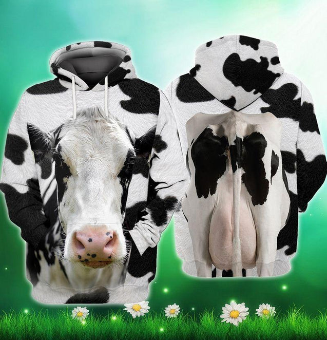 Premium Farmer Cow 3D All Over Printed Unisex Shirts