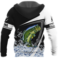 Custom name Bass Fishing Hoodie 3D print shirts