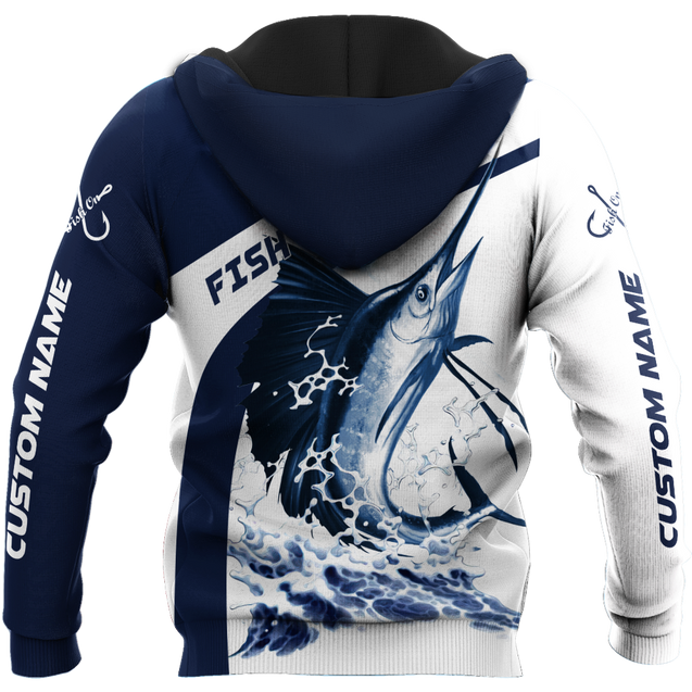 Custom name sailfish fishing design 3d print shirts