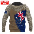 Custom name Anzac day Australia Army 3D printed shirts