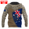 Custom name Anzac day Australia Army 3D printed shirts