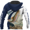 Custom name Rainbow Trout fishing design 3d print shirts