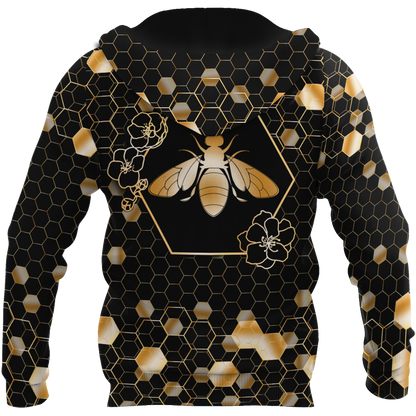 Premium Unisex All Over Printed Golden Bee Shirts MEI