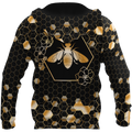 Premium Unisex All Over Printed Golden Bee Shirts MEI
